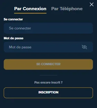 Connexion au compte X10NET — par identifiant ou téléphone
